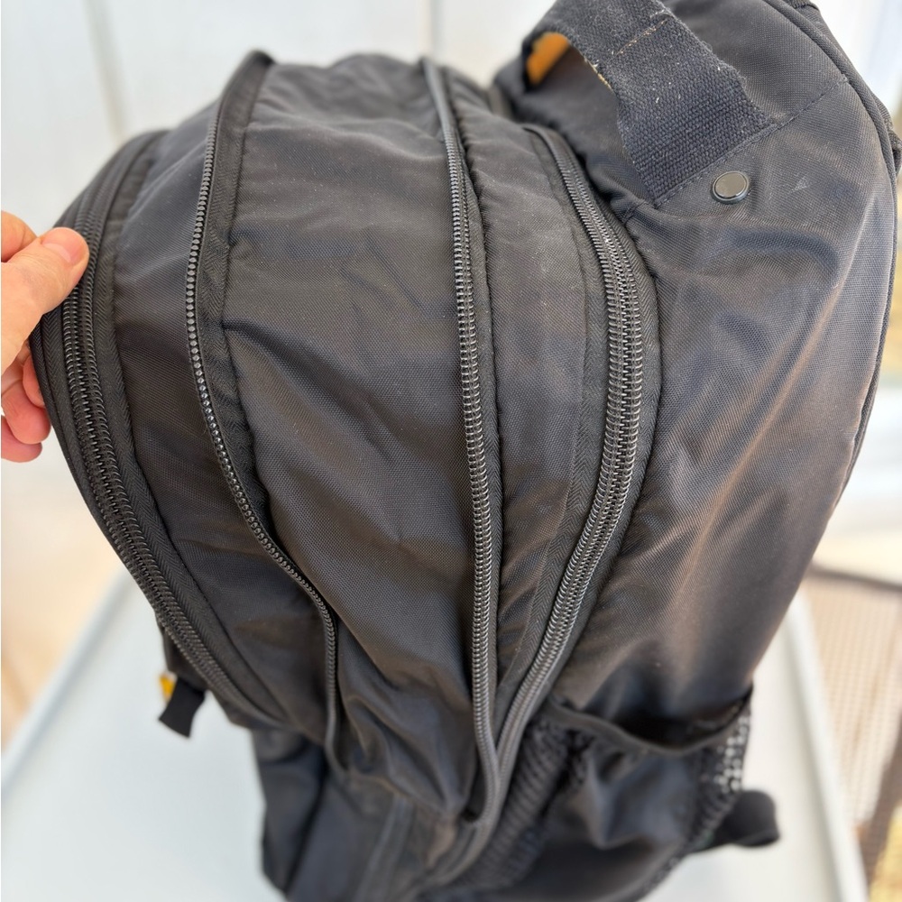 Black Large Backpack Embroidered - image 2